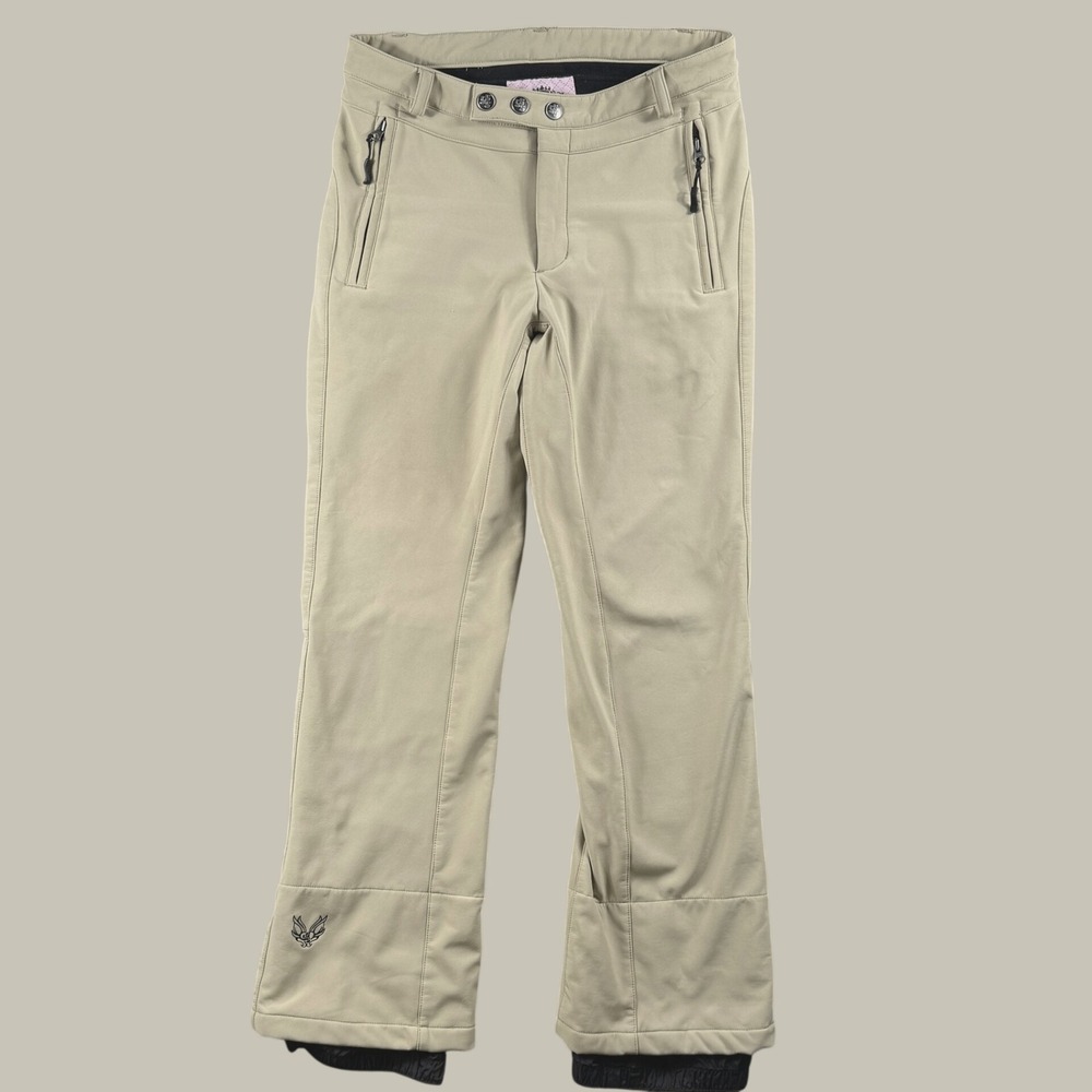 Five Fifty Five Snow Pants Women 10 Tan Waterproof Ski Snowboard Gorpcore Trail